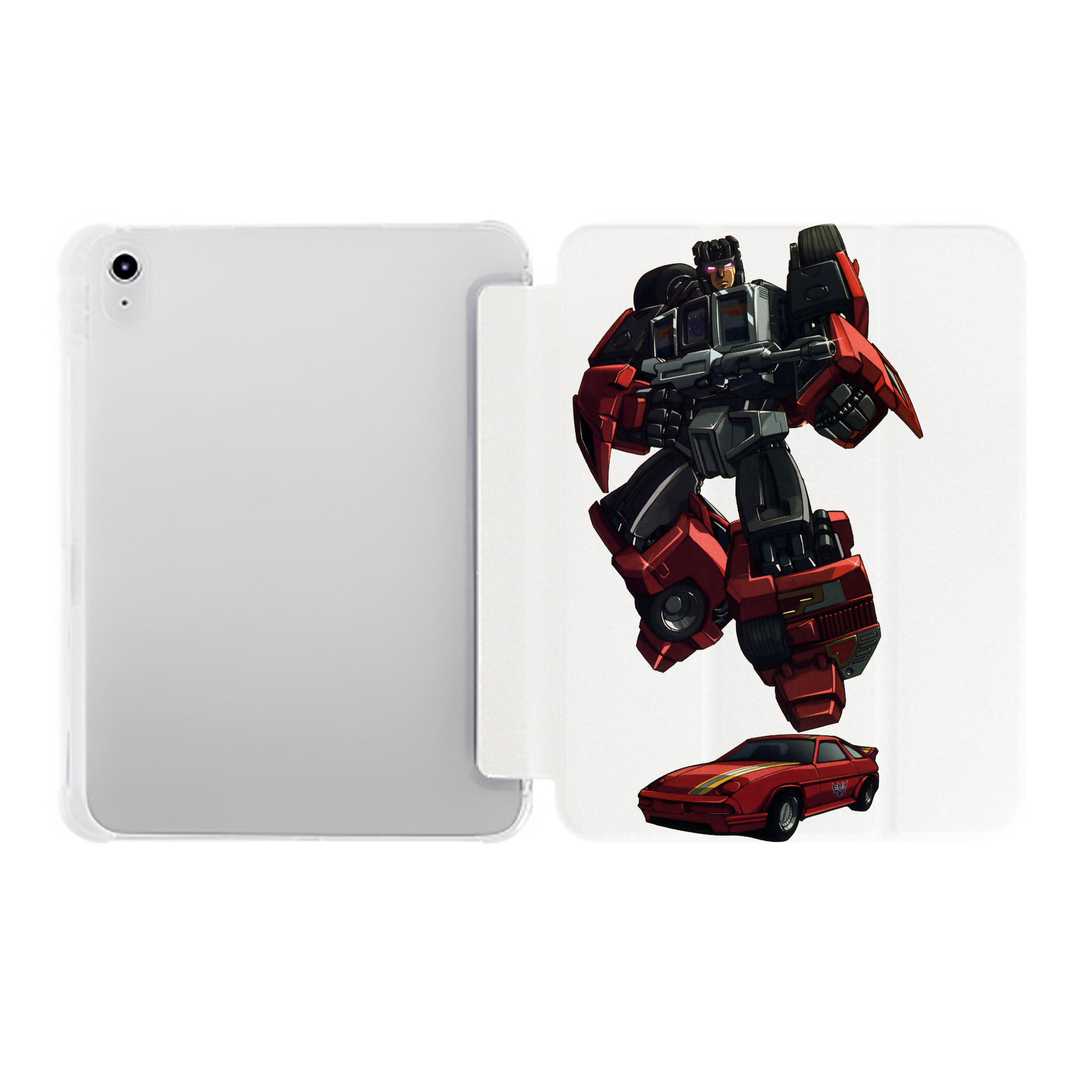 （画像用）  IPad ケース ペン収納付き 三つ折りスタンド PUレザー×シリコン 対応機種9.5/10.5/10.9インチ